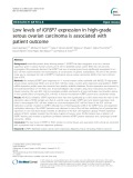 Low levels of IGFBP7 expression in high-grade serous ovarian carcinoma is associated with patient outcome