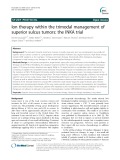 Ion therapy within the trimodal management of superior sulcus tumors: The INKA trial