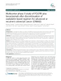 Multicenter phase II study of FOLFIRI plus bevacizumab after discontinuation of oxaliplatin-based regimen for advanced or recurrent colorectal cancer (CR0802)