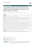 A population-based study of incidence and patient survival of small cell carcinoma in the United States, 1992–2010