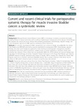 Current and recent clinical trials for perioperative systemic therapy for muscle invasive bladder cancer: A systematic review