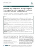 Changing the clinical course of glioma patients by preoperative motor mapping with navigated transcranial magnetic brain stimulation