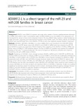 ADAM12-L is a direct target of the miR-29 and miR-200 families in breast cancer