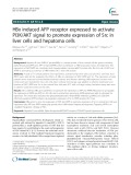 HBx induced AFP receptor expressed to activate PI3K/AKT signal to promote expression of Src in liver cells and hepatoma cells