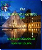 Bài giảng Hình học 12 - Bài 2: Phương trình mặt phẳng