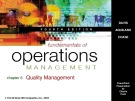 Lecture Fundamentals of operations management (4/e): Chapter 8 - Davis, Aquilano, Chase