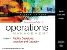 Lecture Fundamentals of operations management (4/e): Chapter 10 - Davis, Aquilano, Chase