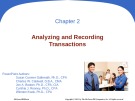 Lecture Principles of financial accouting - Chapter 2: Analyzing and recording transactions