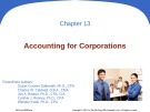 Lecture Principles of financial accouting - Chapter 13: Accounting for corporations