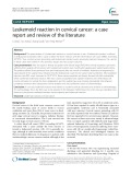 Leukemoid reaction in cervical cancer: A case report and review of the literature