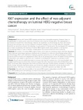 Ki67 expression and the effect of neo-adjuvant chemotherapy on luminal HER2-negative breast cancer