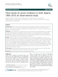 Time trends of cancer incidence in Setif, Algeria, 1986–2010: An observational study
