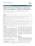 High serum levels of Dickkopf-1 are associated with a poor prognosis in prostate cancer patients