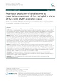 Prognostic prediction of glioblastoma by quantitative assessment of the methylation status of the entire MGMT promoter region