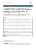 Increased malignancy of oral squamous cell carcinomas (oscc) is associated with macrophage polarization in regional lymph nodes – an immunohistochemical study