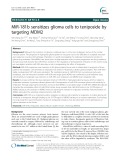 MiR-181b sensitizes glioma cells to teniposide by targeting MDM2
