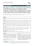 Biweekly cetuximab in combination with FOLFOX-4 in the first-line treatment of wild-type KRAS metastatic colorectal cancer: Final results of a phase II, open-label, clinical trial (OPTIMIX-ACROSS Study)
