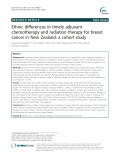 Ethnic differences in timely adjuvant chemotherapy and radiation therapy for breast cancer in New Zealand: A cohort study