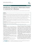 Identification of prognostic inflammatory factors in colorectal liver metastases