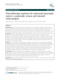 Chemotherapy regimens for advanced pancreatic cancer: A systematic review and network meta-analysis
