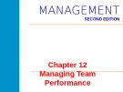 Lecture Management (2nd edition) – Chapter 12: Managing team performance