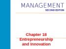 Lecture Management (2nd edition) – Chapter 18: Entrepreneurship and innovation