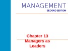 Lecture Management (2nd edition) – Chapter 13: Managers as leaders