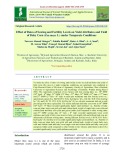 Effect of dates of sowing and fertility levels on yield attributes and yield of baby corn (Zea mays L.) under temperate conditions