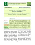 Influence of organic manures on yield components of Triticum aestivum L