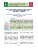 Effect of foliar application of acetyl salicylic acid and ascorbic acid on protein content, yield and economics of garden pea (Pisum sativum L.) cv. Bonneville