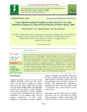 Crop yield forecasting of sorghum (Sorghum bicolor L.) by using statistical technique for Tapi and Surat districts of South Gujarat, India