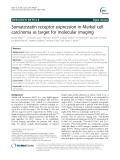 Somatostatin receptor expression in Merkel cell carcinoma as target for molecular imaging