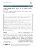 NILCO biomarkers in breast cancer from Chinese patients