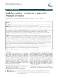 Modeling optimal cervical cancer prevention strategies in Nigeria