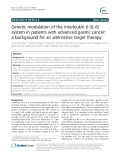 Genetic modulation of the interleukin 6 (IL-6) system in patients with advanced gastric cancer: A background for an alternative target therapy