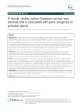 A lactate shuttle system between tumour and stromal cells is associated with poor prognosis in prostate cancer