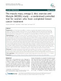 The muscle mass, omega-3, diet, exercise and lifestyle (MODEL) study – a randomised controlled trial for women who have completed breast cancer treatment