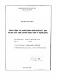 Luận văn Thạc sĩ Khoa học Kinh tế: Hoạt động của ngân hàng Nhà nước Việt Nam trong điều kiện chuyển sang kinh tế thị trường