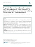 Progression-free survival at 2 years is a reliable surrogate marker for the 5-year survival rate in patients with locally advanced non-small cell lung cancer treated with chemoradiotherapy