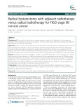 Radical hysterectomy with adjuvant radiotherapy versus radical radiotherapy for FIGO stage IIB cervical cancer
