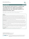 My Road Ahead study protocol: A randomised controlled trial of an online psychological intervention for men following treatment for localised prostate cancer