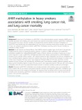 AHRR methylation in heavy smokers: Associations with smoking, lung cancer risk, and lung cancer mortality