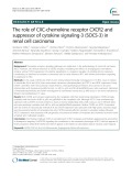 The role of CXC-chemokine receptor CXCR2 and suppressor of cytokine signaling-3 (SOCS-3) in renal cell carcinoma