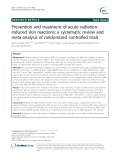 Prevention and treatment of acute radiationinduced skin reactions: A systematic review and meta-analysis of randomized controlled trials
