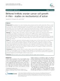 Bithionol inhibits ovarian cancer cell growth In Vitro - studies on mechanism(s) of action