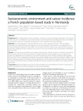Socioeconomic environment and cancer incidence: A French population-based study in Normandy