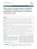 Redox-responsive targeted gelatin nanoparticles for delivery of combination wt-p53 expressing plasmid DNA and gemcitabine in the treatment of pancreatic cancer