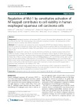Regulation of Mcl-1 by constitutive activation of NF-kappaB contributes to cell viability in human esophageal squamous cell carcinoma cells