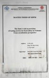 Master thesis of MPPM: The state's role in provision of testing service for food safety in Vietnam - From socialization perspective