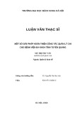 Luận văn Thạc sĩ Quản lý Kinh tế: Một số giải pháp hoàn thiện công tác quản lý chi cho Bệnh viện Đa khoa tỉnh Tuyên Quang